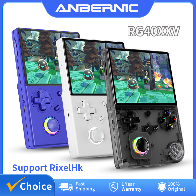 Retro Gaming Emulator Console - ANBERNIC RG40XXV Konsol Game Genggam Retro