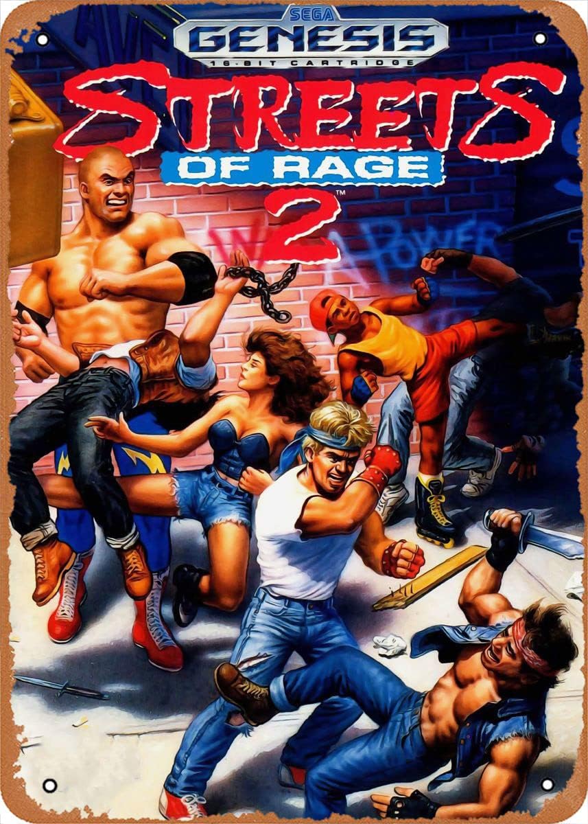 Retro Gaming Games - Poster Game Arcade Klasik, Papan Logam