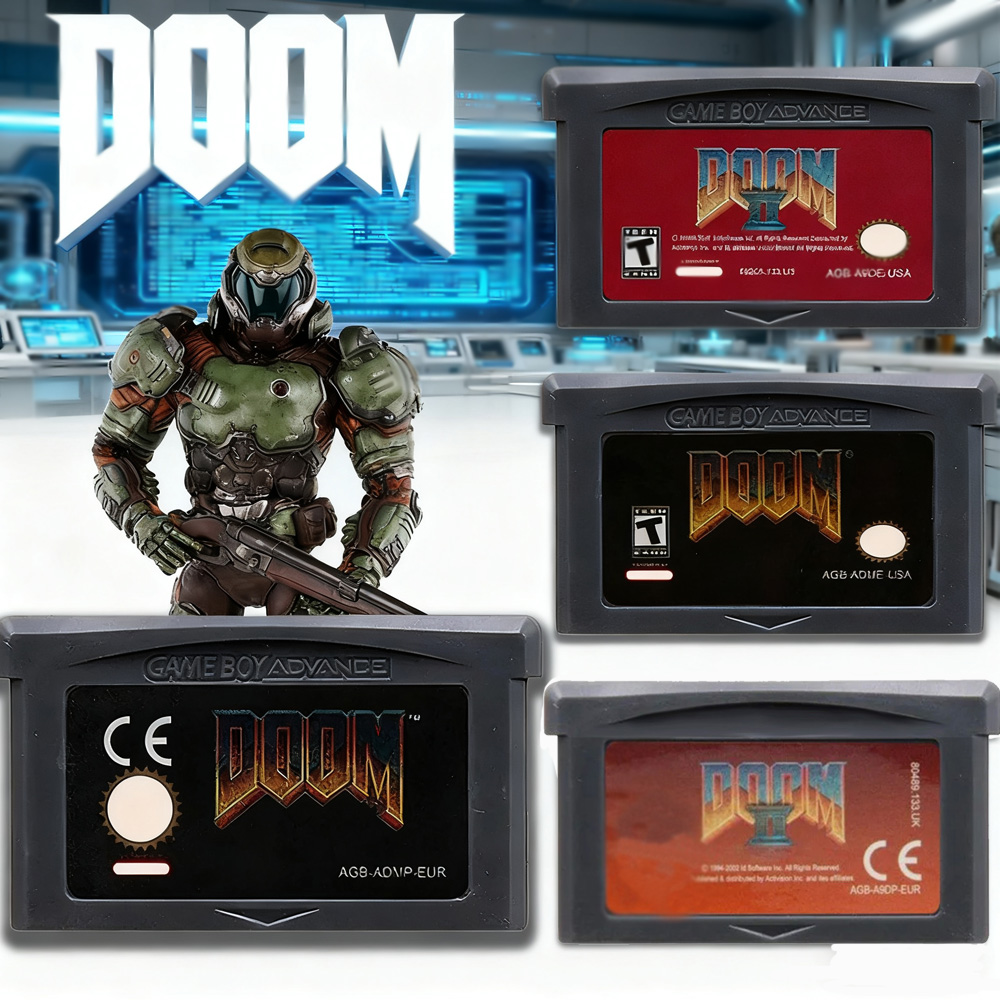 Retro Game Card - Kartrid Game GBA Seri DOOM 32