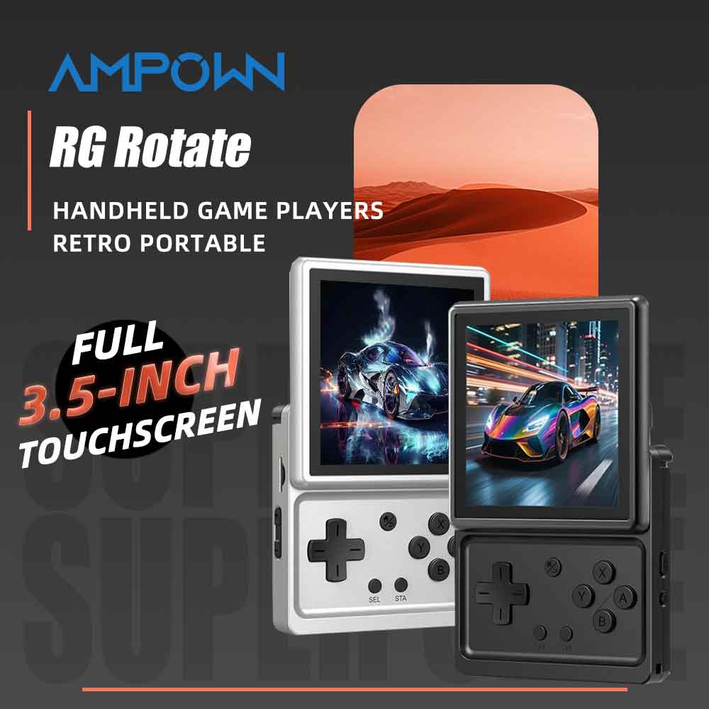 Retro Gaming Emulator Console - ANBERNIC RG Rotate Konsol Game Genggam