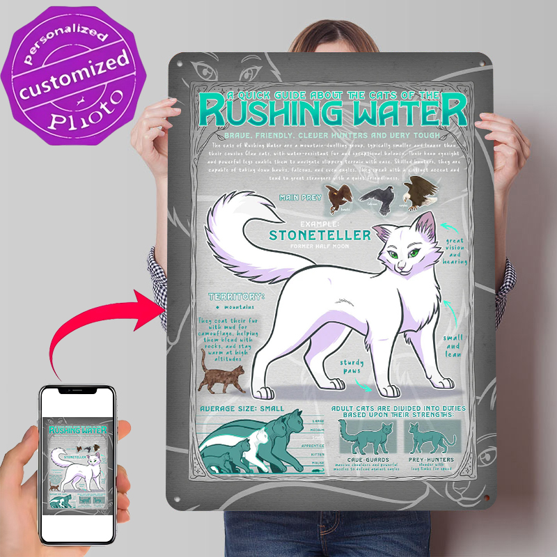 Retro Gaming Guide - Poster Timbul Kustom Gambar Kucing Air
