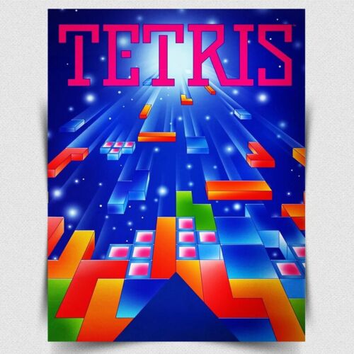 Retro Gaming Games - PLAKAT TETRIS METAL SIGN - Poster