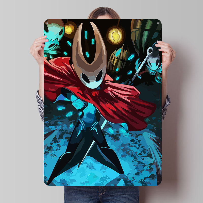 Retro Knight Gaming - Poster Timah Game Hollow Knight, Seni