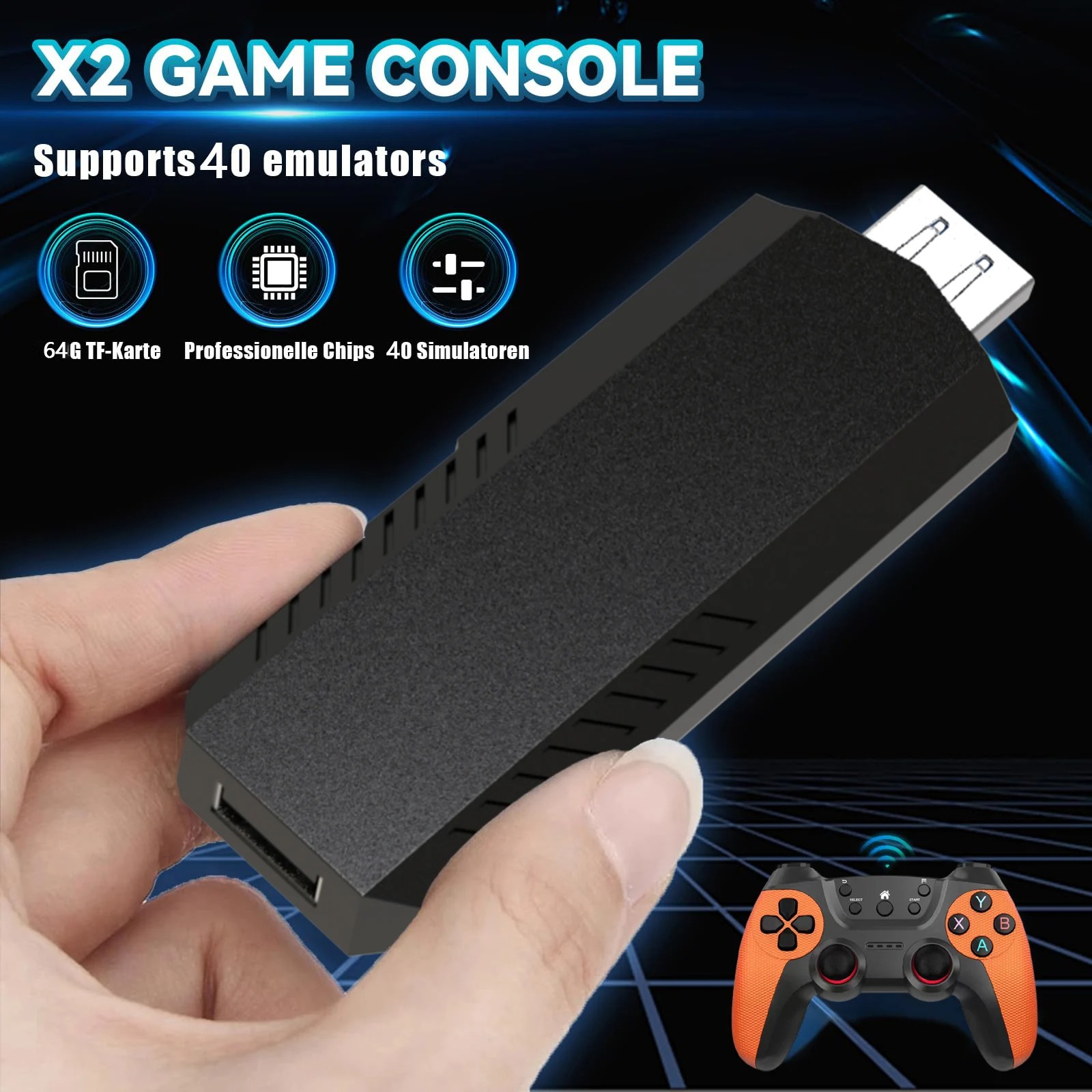 X2Pro TV Game Stick 4K HD Vide - Retro Gaming Stick ulasan dan harga