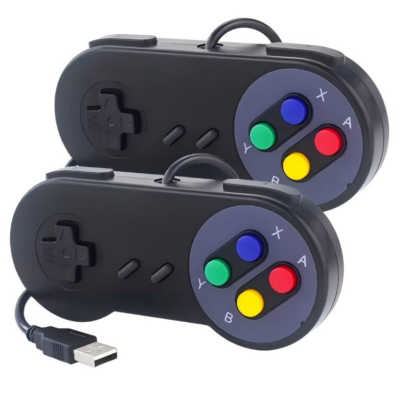 2 Buah Pengendali Berkabel Joy - Retro Gaming Linux ulasan dan harga