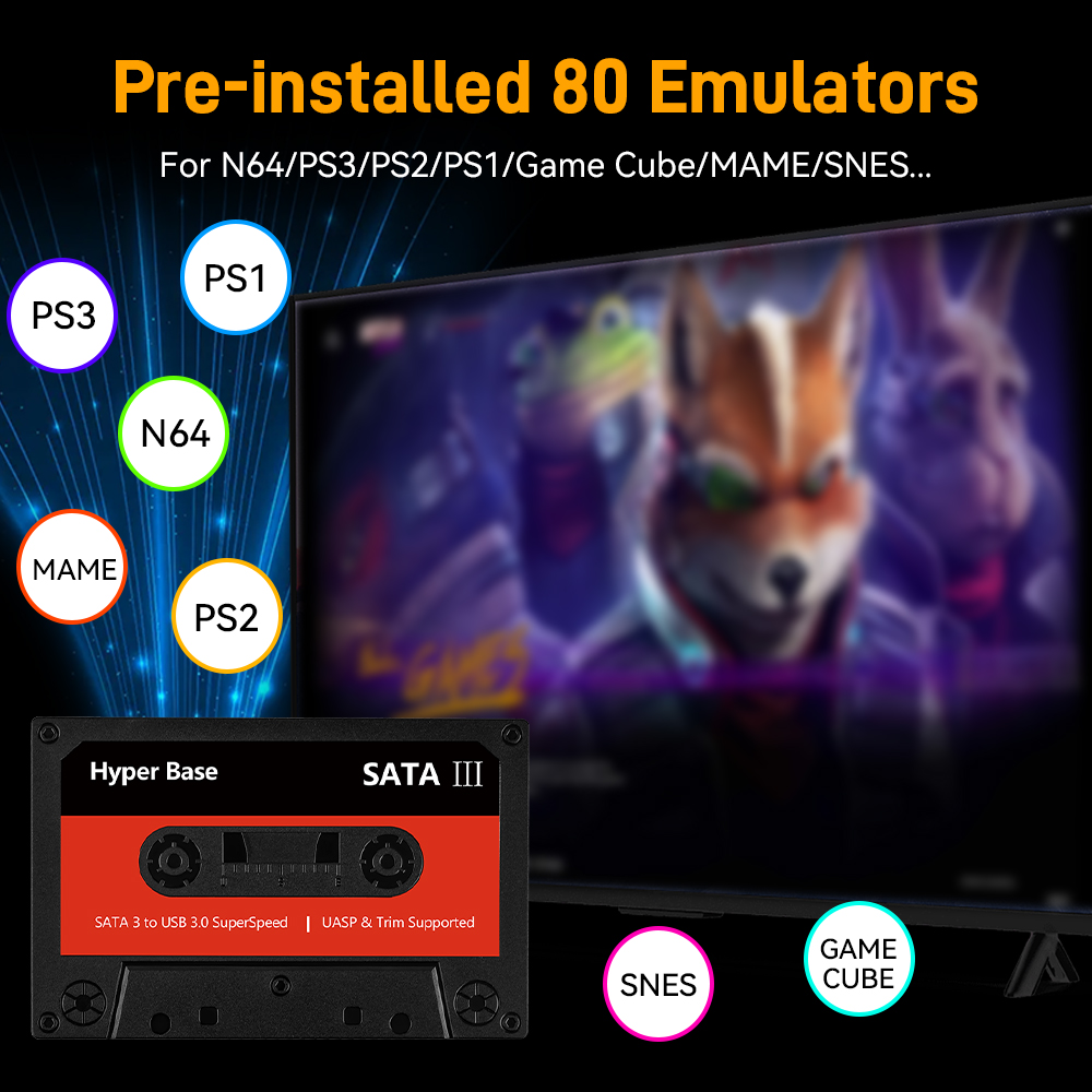 Batocera Hard Drive Game Emula - Retro Gaming Emulator Console ulasan dan harga