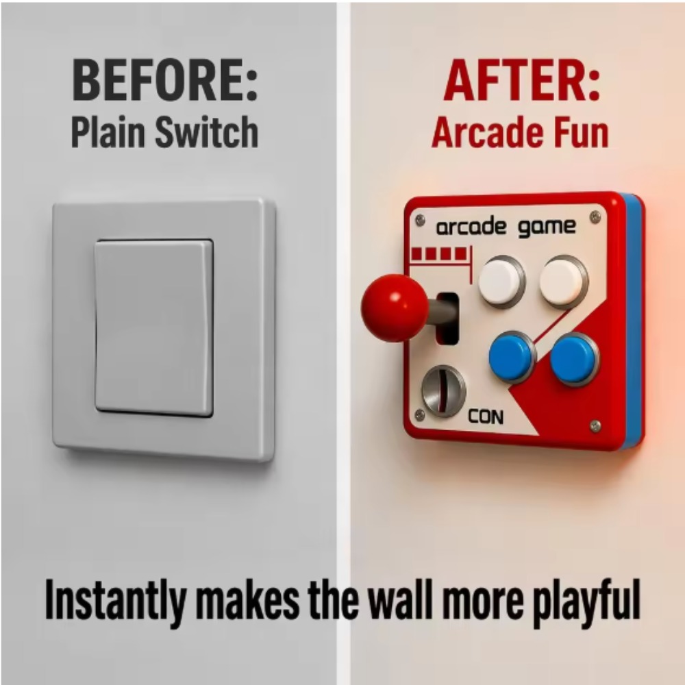 Penutup Pelat Sakelar Joystick - Retro Gaming Games ulasan dan harga
