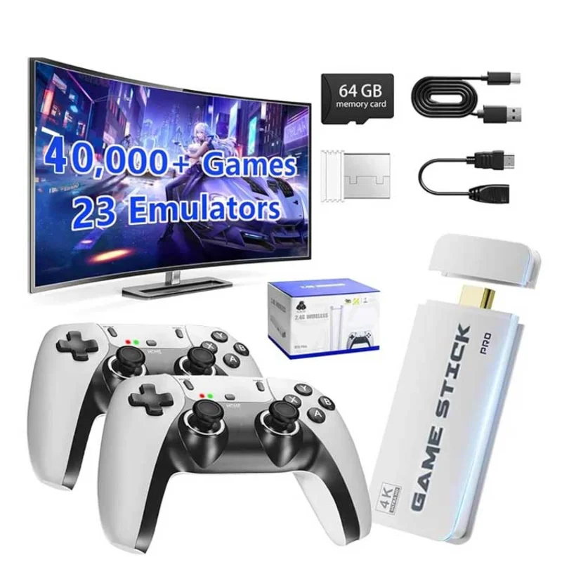 M15 4K TV Game Stick 64GB deng - Retro Gaming Stick ulasan dan harga