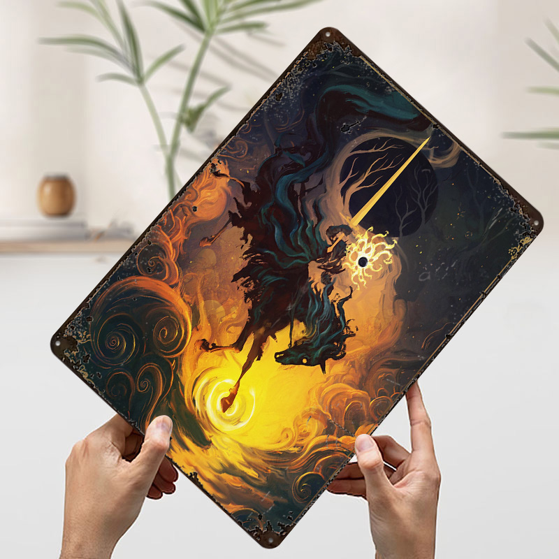 Poster Logam The Eclipse Knigh - Retro Knight Gaming ulasan dan harga