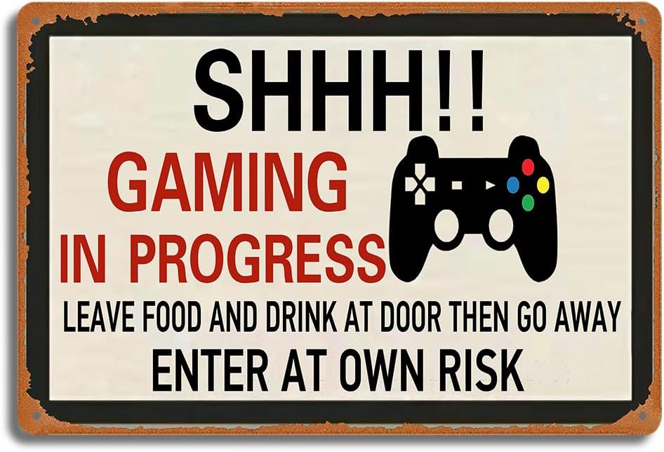 Papan Logam Retro Gaming, SHHH - Retro Gaming Games ulasan dan harga