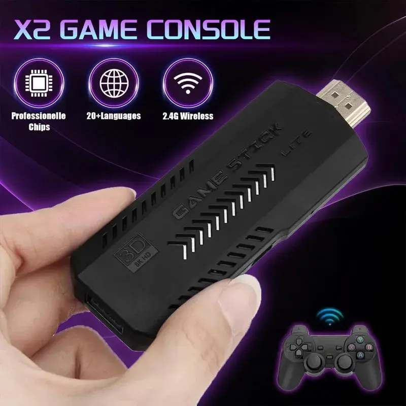 Konsol Game Retro X2 PLUS 64G  - Retro Gaming Stick ulasan dan harga