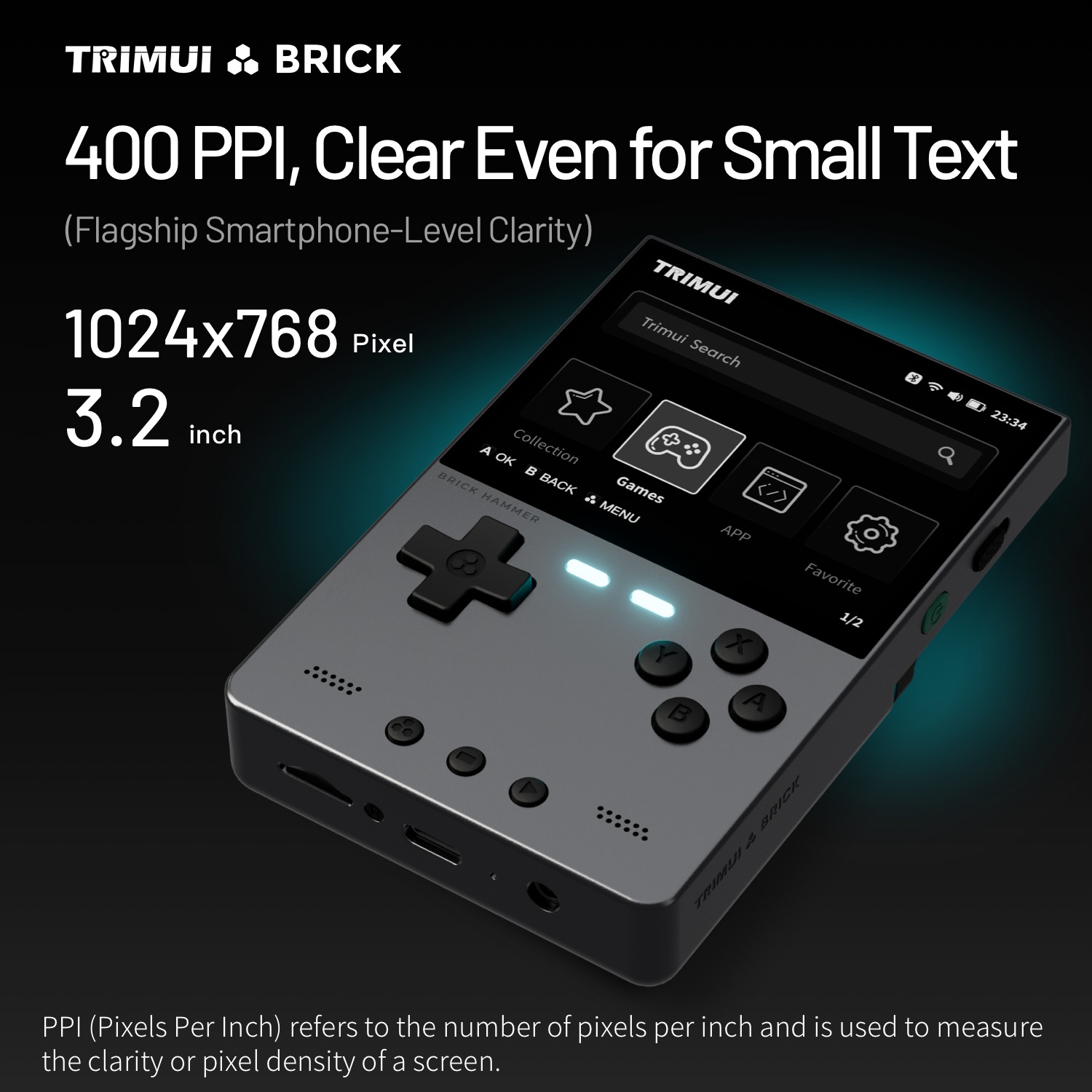 TRIMUI BRICK HAMMER Konsol Gam - Retro Gaming Linux ulasan dan harga