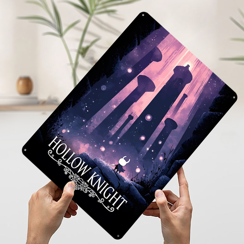 Poster Cetak Game Hollow Knigh - Retro Knight Gaming ulasan dan harga
