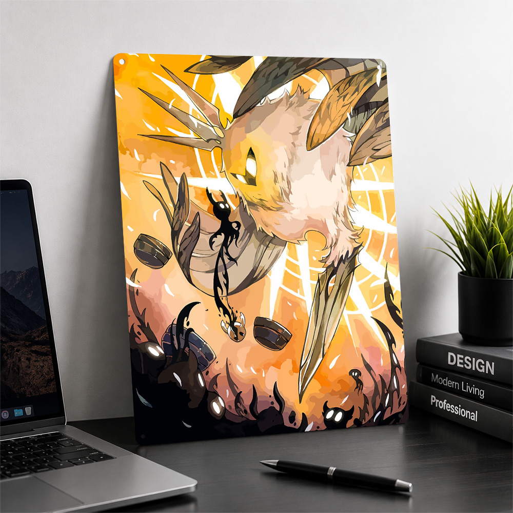 Poster Hollow Knight vs The Ra - Retro Knight Gaming ulasan dan harga