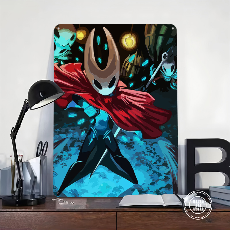 Poster Timah Game Hollow Knigh - Retro Knight Gaming ulasan dan harga