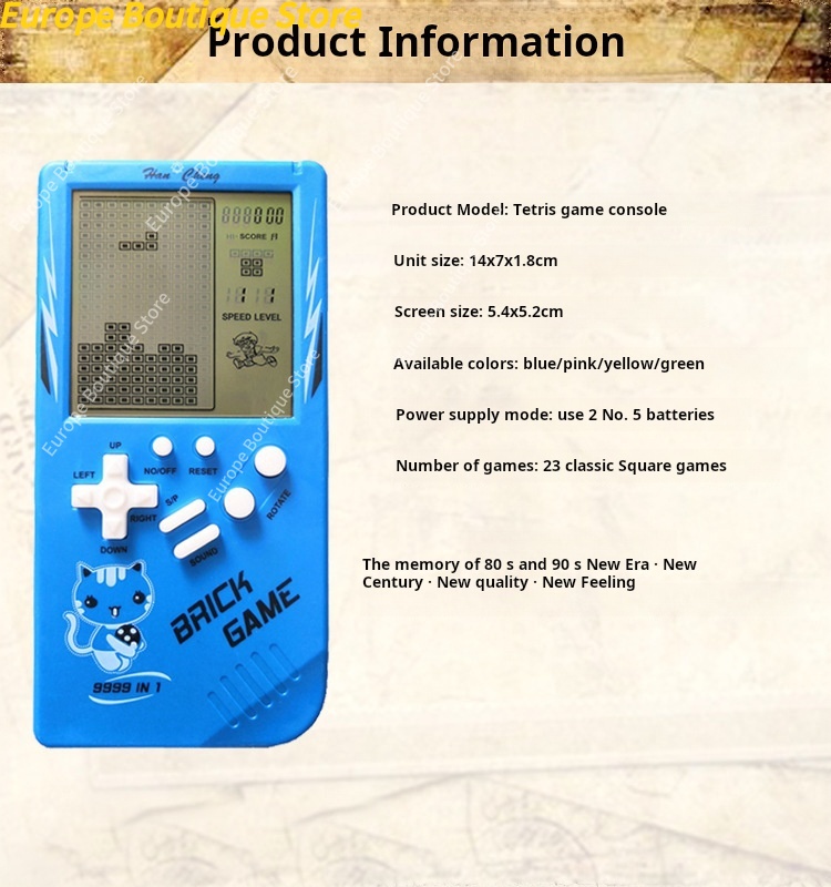 Konsol Game Genggam Layar Besa - Retro Gaming Console Lego ulasan dan harga