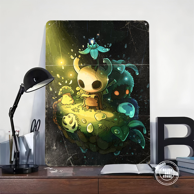 Poster Karakter Hollow Knight  - Retro Knight Gaming ulasan dan harga